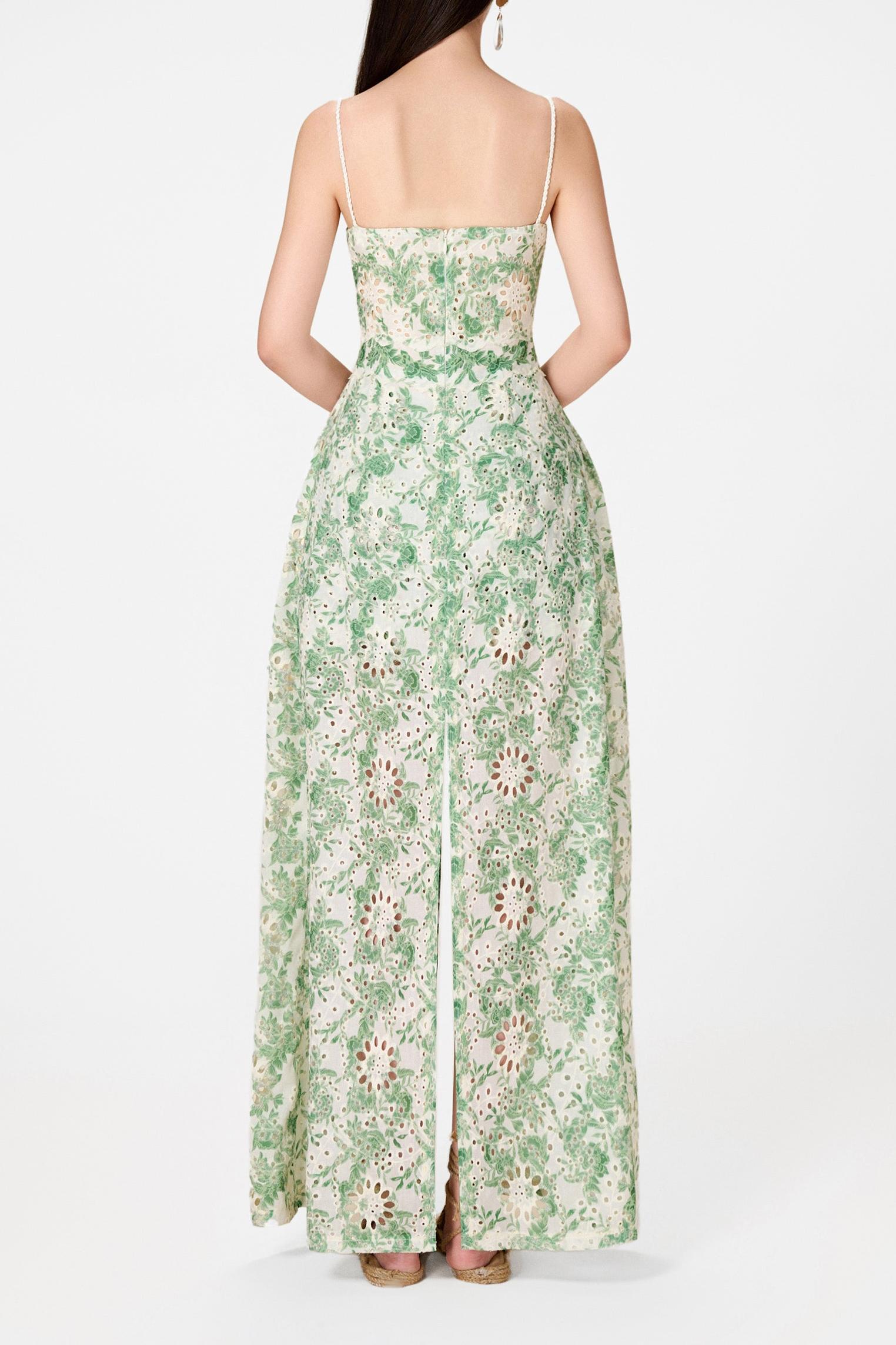 Lace Pleated Sleeveless Split Maxi Top ＆ Mid Waist Mini Pants Set