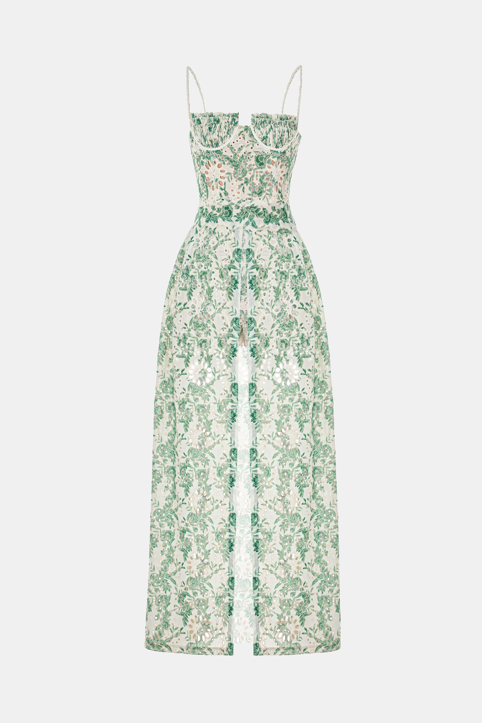 Lace Pleated Sleeveless Split Maxi Top ＆ Mid Waist Mini Pants Set