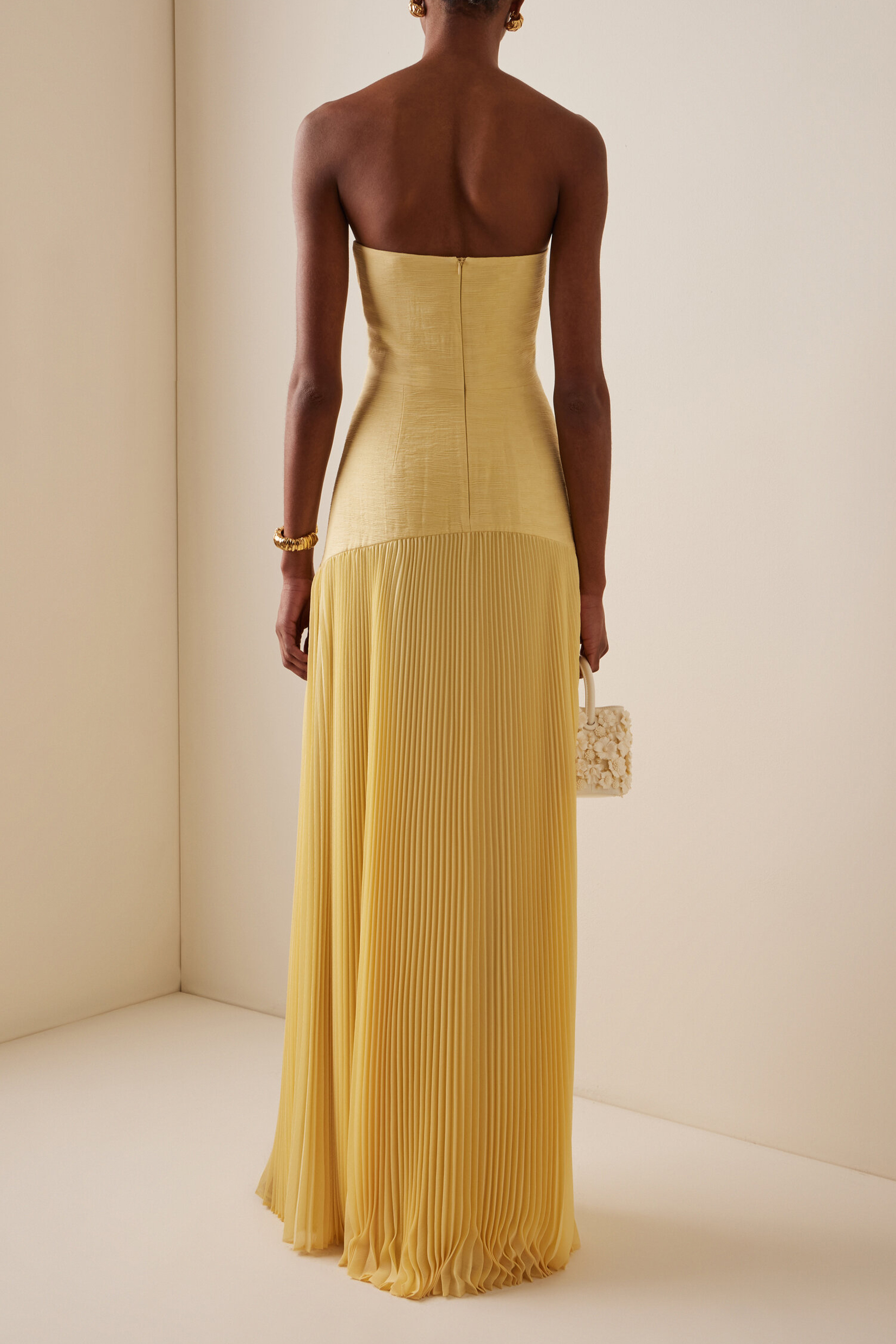 Solid Splicing Off-Shoulder Maxi Dress