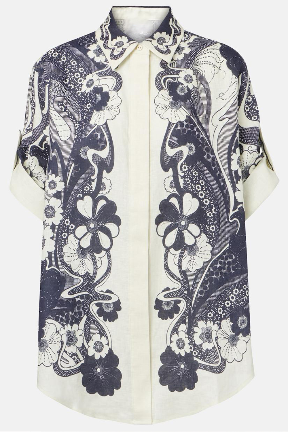 Floral Flapped Top & High Waist Pants Set